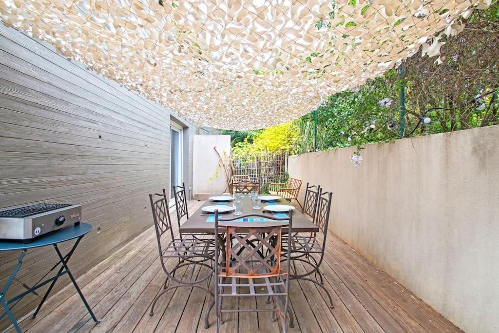 Le P'tit Rimbaud, 6 Pers, parking privé, jardin,wifi Appartamento Montpellier Esterno foto